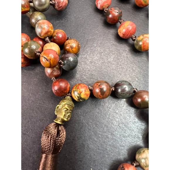 Cherry creek jasper mala necklace - Picture 4 of 10